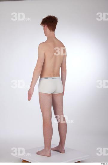 Man White Slim Male Studio Poses