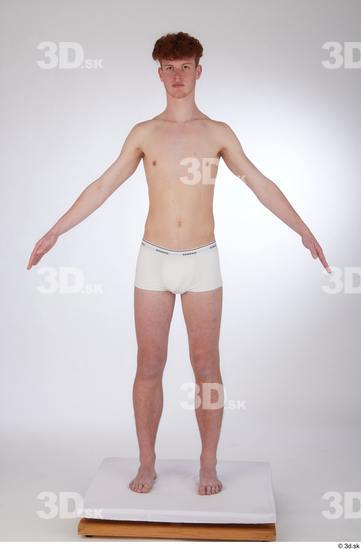 Man White Slim Male Studio Poses