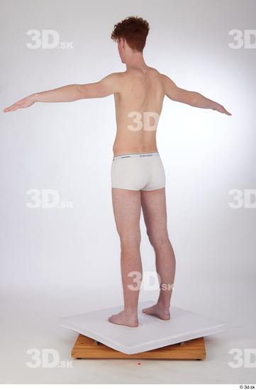 Man White Slim Male Studio Poses