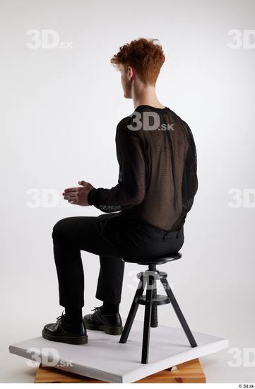 Man White Slim Male Studio Poses