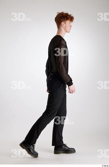 Man White Slim Male Studio Poses