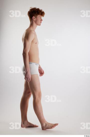 Man White Slim Male Studio Poses