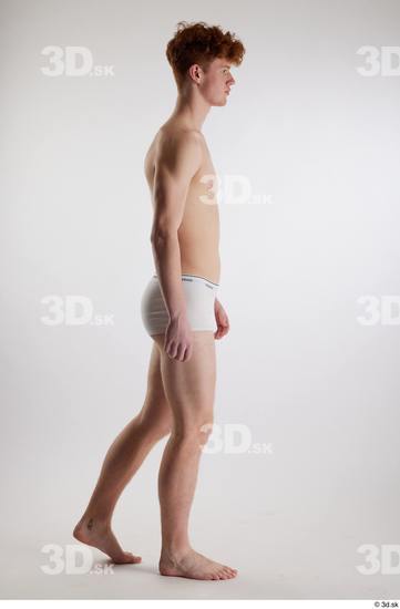 Man White Slim Male Studio Poses