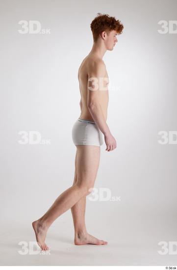 Man White Slim Male Studio Poses