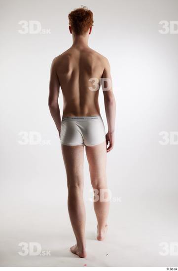 Man White Slim Male Studio Poses