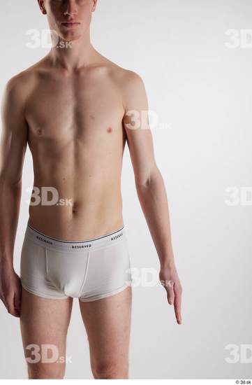 Man White Slim Male Studio Poses