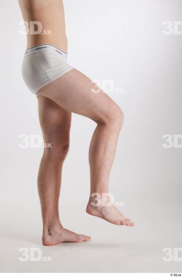 Man White Slim Male Studio Poses