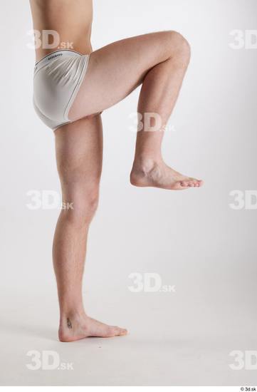 Man White Slim Male Studio Poses