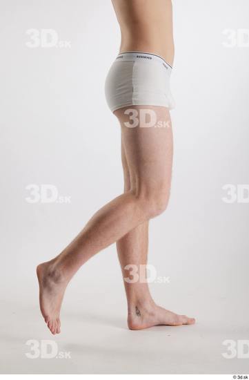 Man White Slim Male Studio Poses