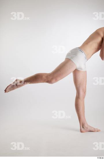 Man White Slim Male Studio Poses