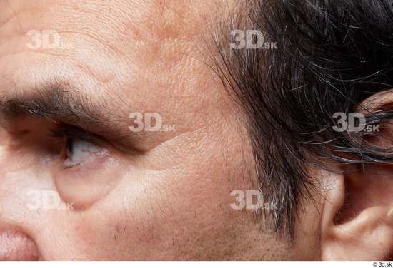 Eye Cheek Ear Hair Skin Man Chubby Wrinkles Studio photo references