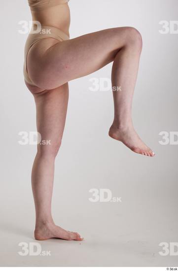 Woman White Slim Female Studio Poses