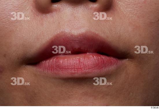 Face Mouth Skin Woman Asian Slim Studio photo references