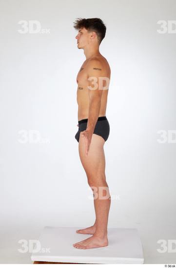 Man White Athletic Male Studio Poses