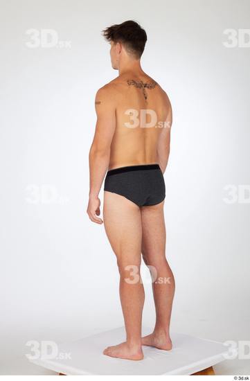 Man White Athletic Male Studio Poses