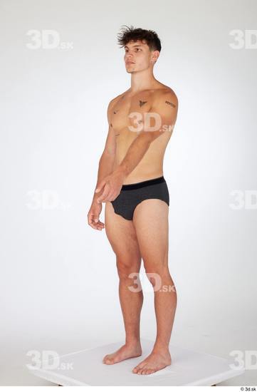 Man White Athletic Male Studio Poses