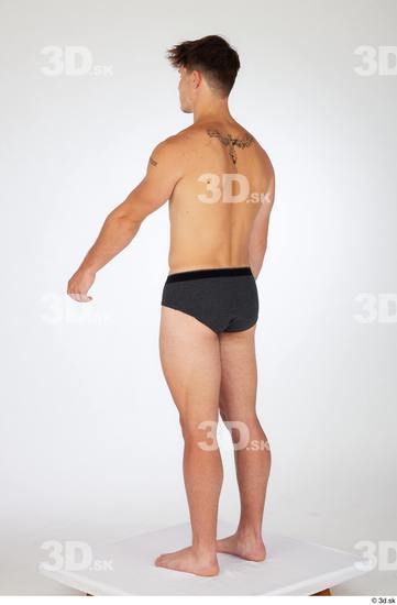 Man White Athletic Male Studio Poses