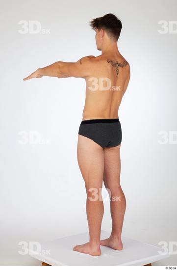 Man White Athletic Male Studio Poses