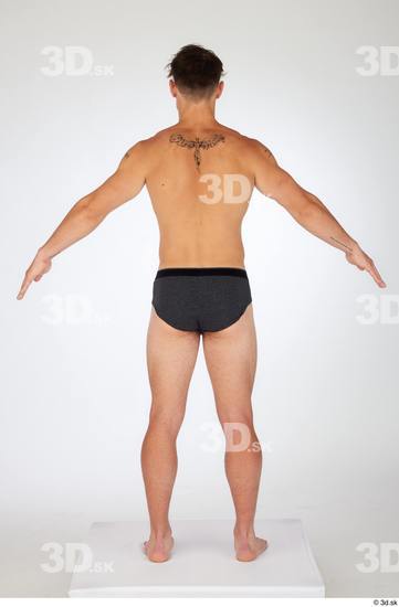 Man White Athletic Male Studio Poses