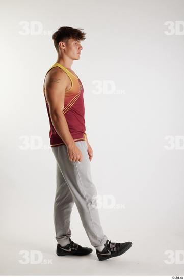 Man White Athletic Male Studio Poses