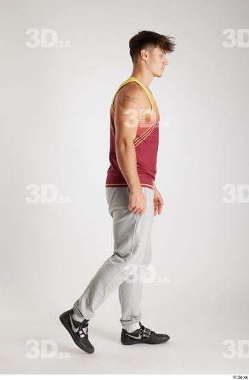 Man White Athletic Male Studio Poses