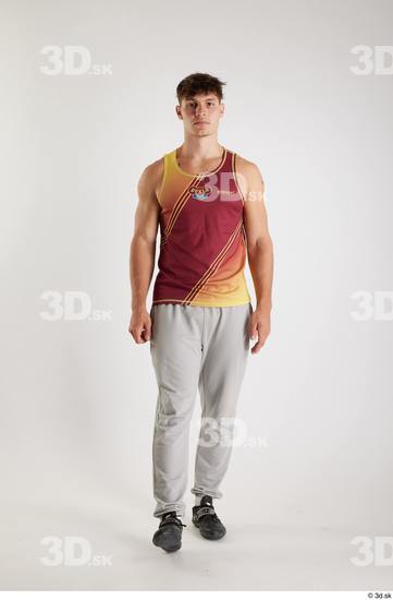 Man White Athletic Male Studio Poses