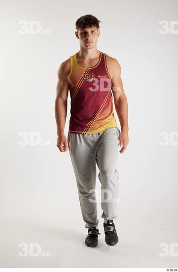 Man White Athletic Male Studio Poses