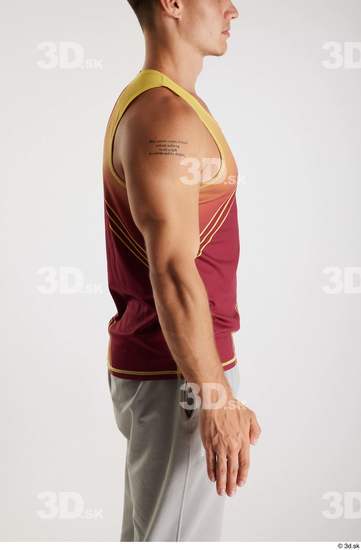 Man White Athletic Male Studio Poses