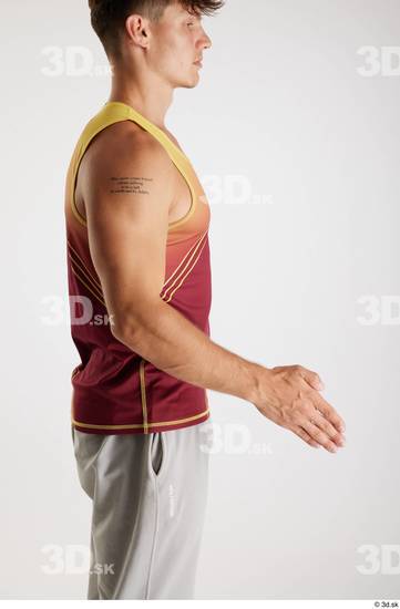 Man White Athletic Male Studio Poses