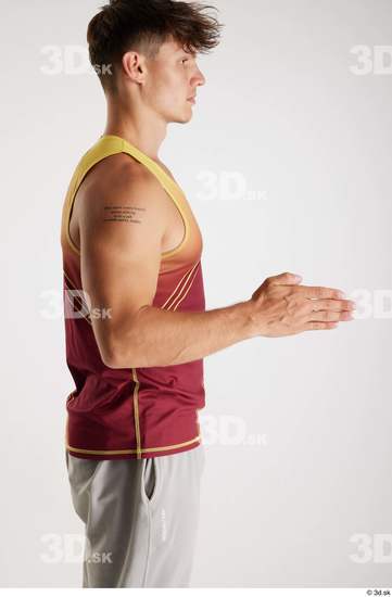 Man White Athletic Male Studio Poses