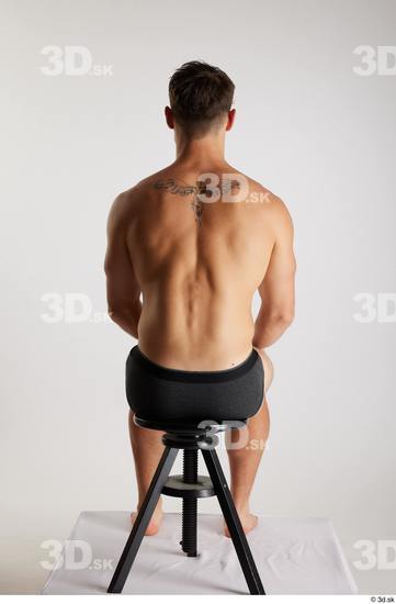 Man White Athletic Male Studio Poses