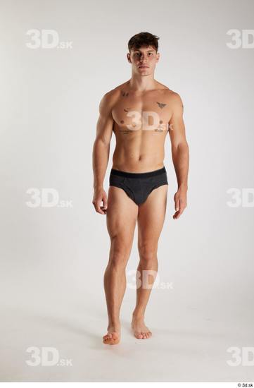 Man White Athletic Male Studio Poses