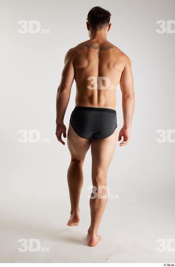 Man White Athletic Male Studio Poses