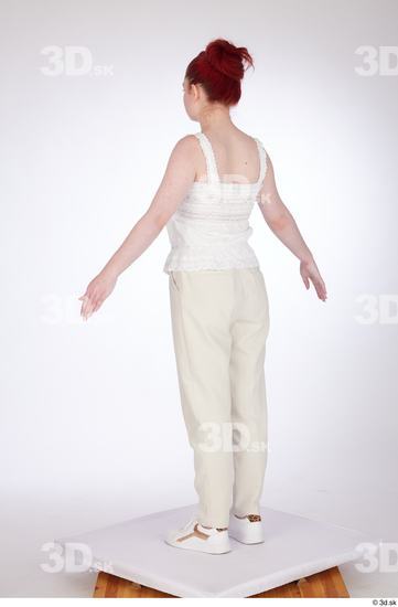 Woman White Slim Female Studio Poses