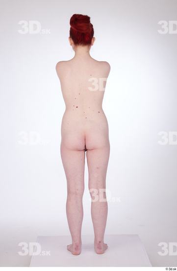 Woman White Slim Female Studio Poses