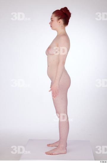 Woman White Slim Female Studio Poses