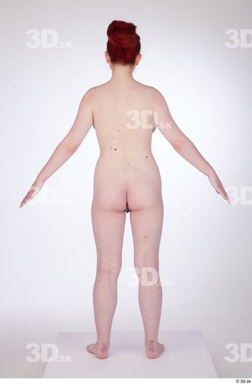 Woman White Slim Female Studio Poses