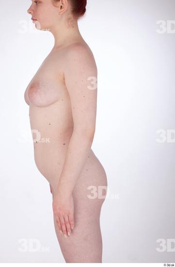 Woman White Slim Female Studio Poses