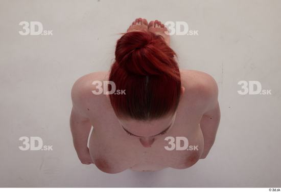 Woman White Slim Female Studio Poses