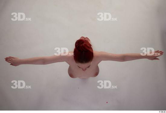 Woman White Slim Female Studio Poses