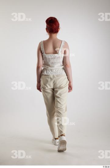 Woman White Slim Female Studio Poses