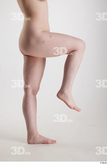 Woman White Slim Female Studio Poses