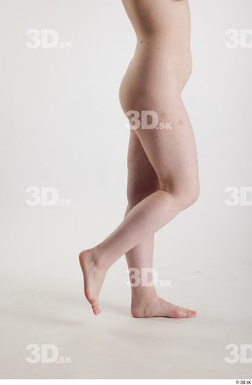 Woman White Slim Female Studio Poses