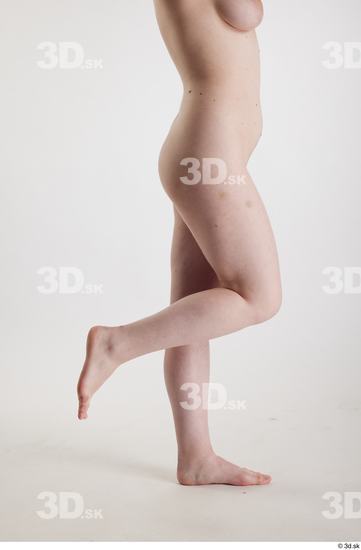 Woman White Slim Female Studio Poses