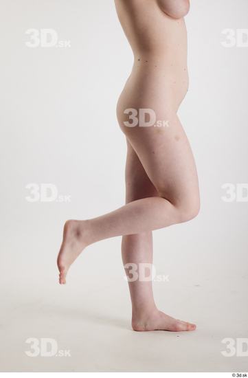 Woman White Slim Female Studio Poses