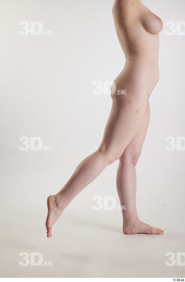 Woman White Slim Female Studio Poses