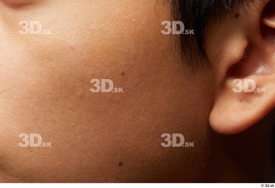 Face Cheek Ear Hair Skin Man Slim Studio photo references