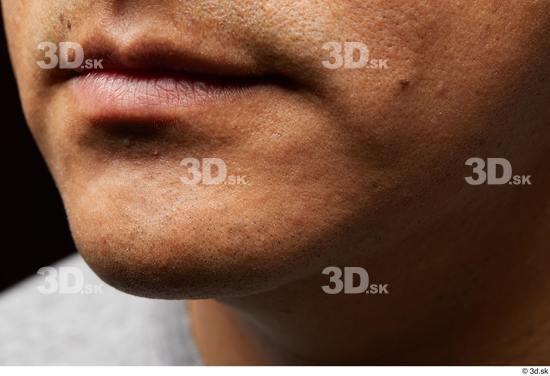 Face Mouth Skin Man Slim Studio photo references