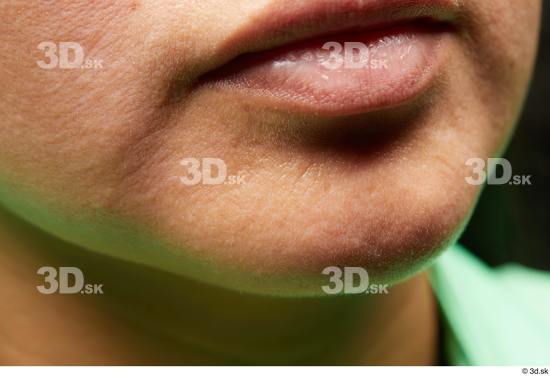 Face Mouth Cheek Skin Woman Slim Studio photo references