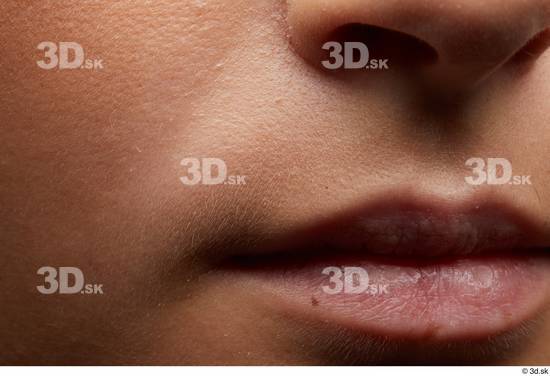 Face Mouth Cheek Skin Woman Slim Studio photo references